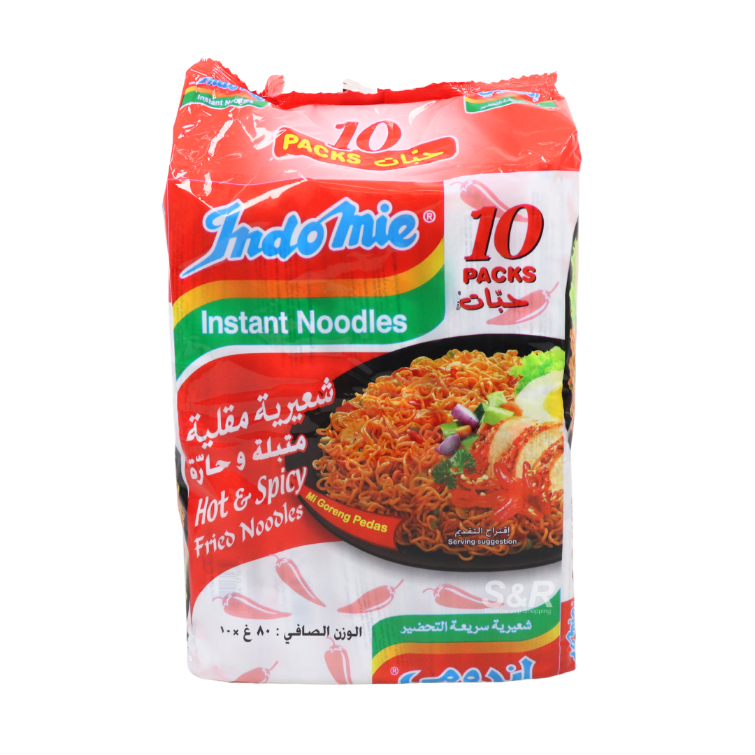 Indomie Mi Goreng Hot & Spicy Instant Noodles 10 packs
